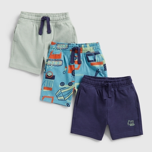 Mothercare Boys Shorts -Pack Of 3-Navy