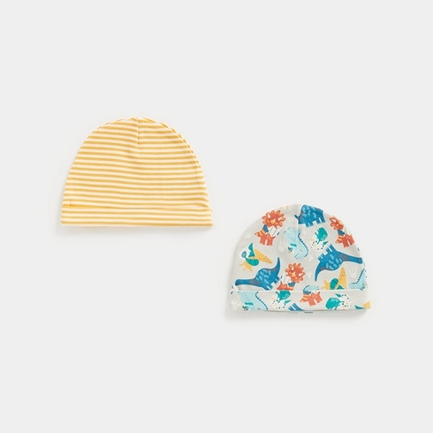 Mothercare Boys Dino Hat -Pack Of 2