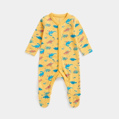 Mothercare Boys Full Sleeves All In One -Yellow