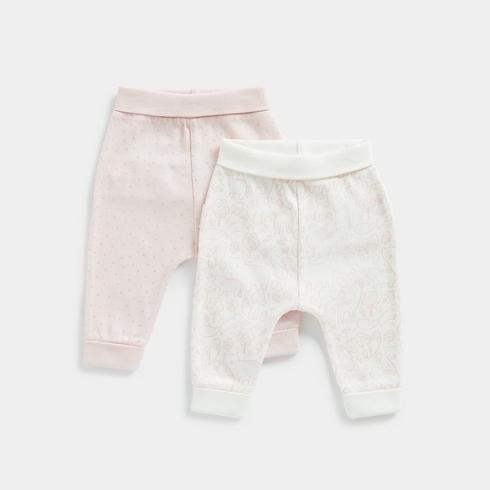 Mothercare Girls Jogger -Pack Of 2 -Pink