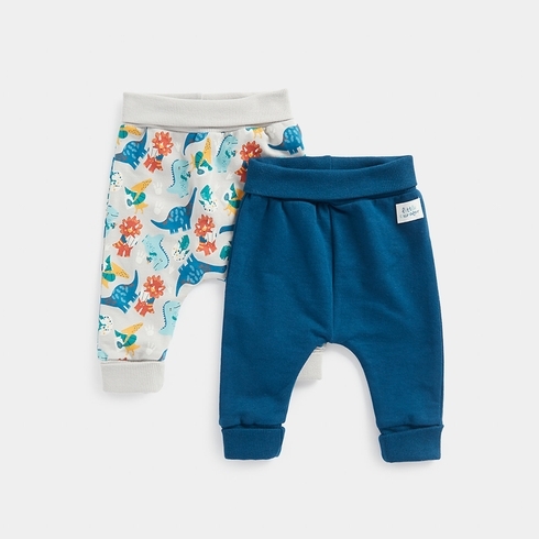 Mothercare Boys Dino Jogger -Pack Of 2 -Blue
