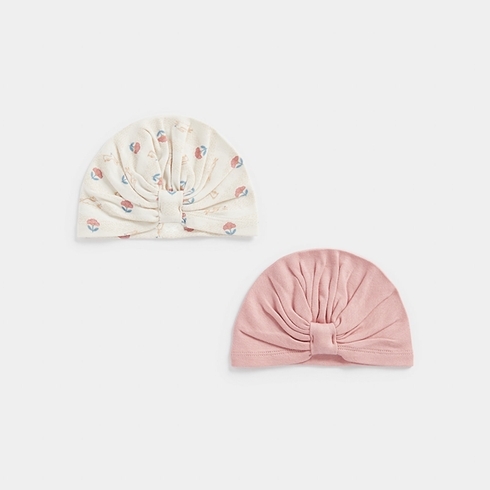 Mothercare Crafted With Care Girls Hat -Pack Of 2 -Cream
