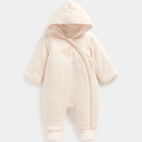 Mothercare Full Sleeves Snowsuit -Pink