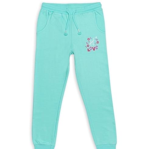 H By Hamleys Girls  Joggers -Pack Of 1-Green