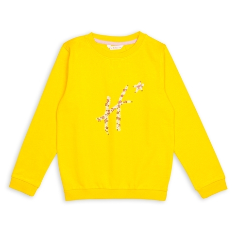H by Hamleys Girls Full Sleeves sweatshirts -Pack of 1-Yellow