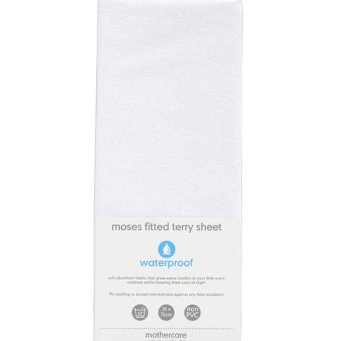 Mothercare Fitted Terry Sheet White