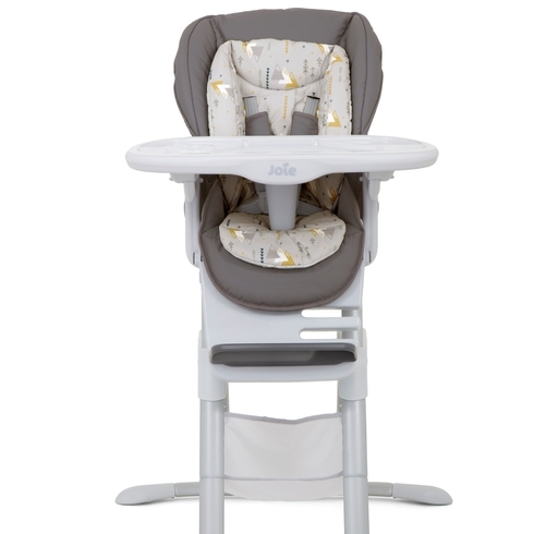 Joie Geometric Mountains Mimzy Spin 3 In 1 Baby High Chair White & Grey