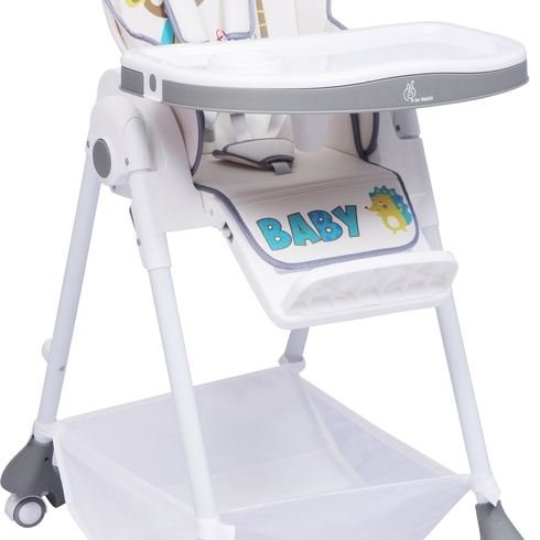 R for rabbit marshmallow baby high chair grey