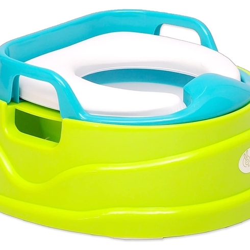 R for rabbit ding dong potty seat & chair green & blue