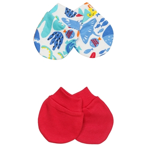 H by Hamleys Unisex Mitts Tropical Print-Pack of 2-Multicolor