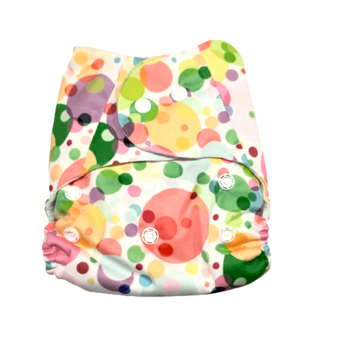 The Mom Store Bubbles Re-Usable Cloth Diaper Multicolor