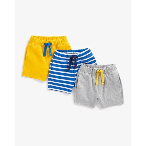 Boys Shorts -Pack Of 3-Multicolor