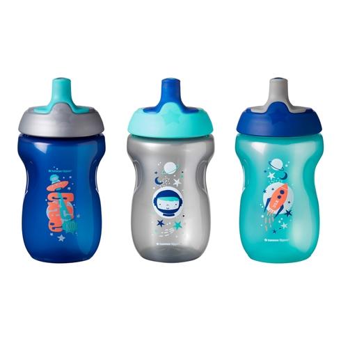 Tommee Tippee Non-Spill Sippy Toddler Sportee Bottle Multicolor 300Ml Pack Of 3