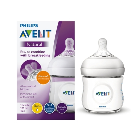 Avent Natural Baby Feeding Bottle Translucent Pack Of 1 125Ml
