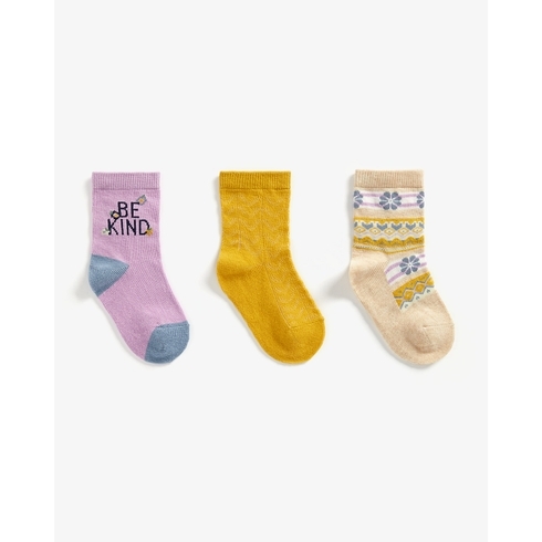 Girls Socks - Pack of 3 - Multicolor
