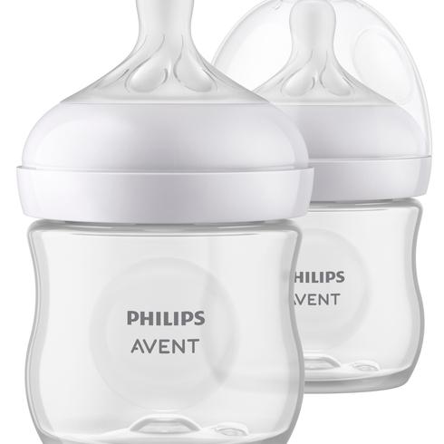 Avent Natual Response Baby Feeding Bottle Translucent 125ml Pack Of 2
