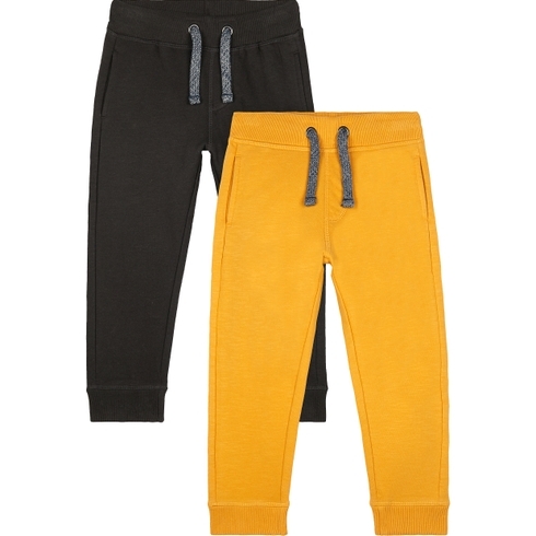 Mustard And Black Joggers - 2 Pack