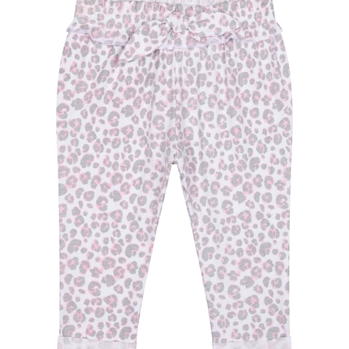 Girls Trousers Leopard Print - Pink