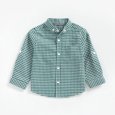 Boys Full Sleeves Oxford Shirt Checks - Multicolor