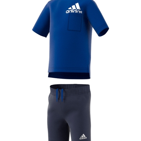 Adidas Unisex Infant  Badge Of Sports Sum  Set -Blue