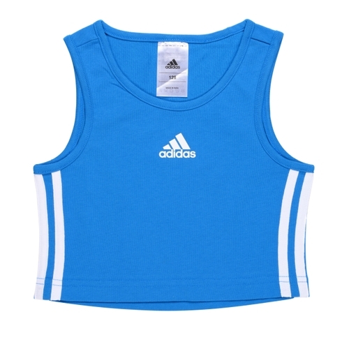 Adidas Girls  Crop Tank Top T-Shirts-Blue