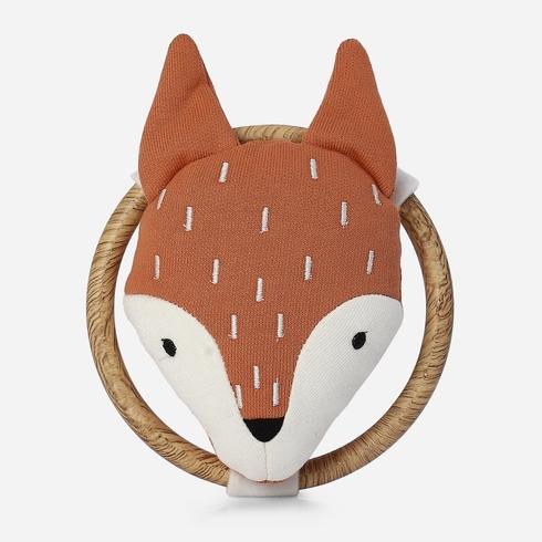 Mothercare Fox Ring Rattle  - Brown And Off-White 