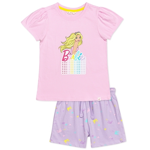 h by hamleys girls character pyjama short set- multi colour