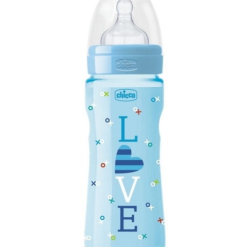 Chicco Star Baby Feeding Bottles Blue Pack Of 1 330Ml