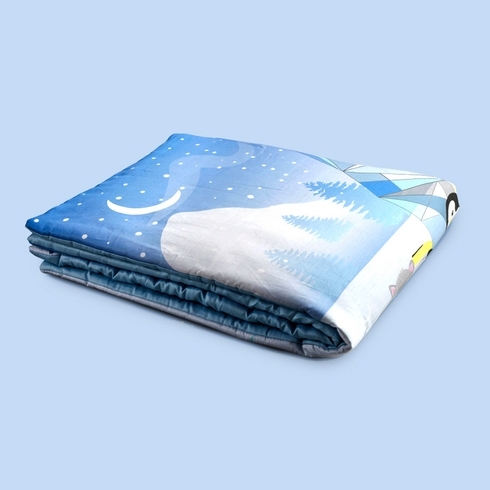 Fancy Fluff Arctic Cot Comforter Blue