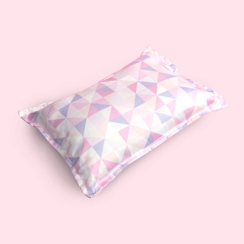 Fancy fluff unicorn rectangle baby pillow pink