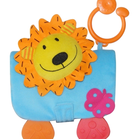 Biba Toys "Leasy" The Lion Animals Soft Book Multicolor