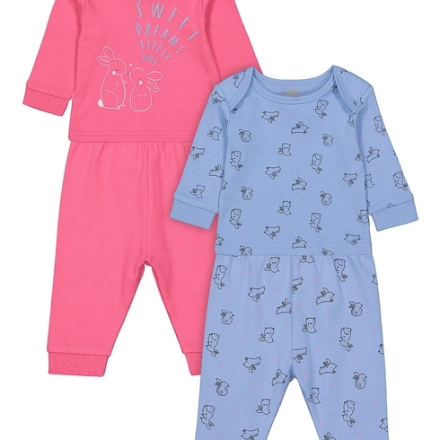 Girls Full sleeve Pyjama set- Multicolored