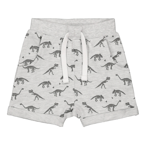 Boys Shorts-Printed Grey