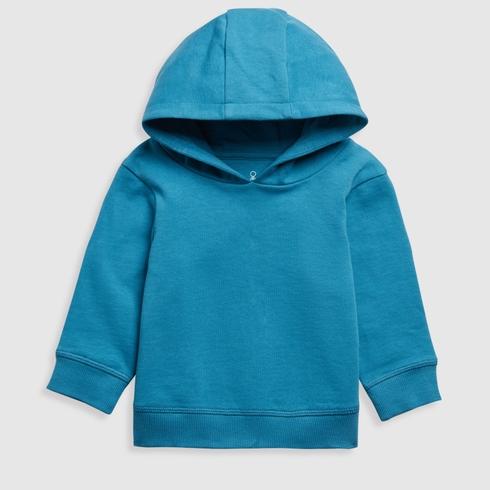 Mothercare Boys 100% Cotton Hoodie - Blue