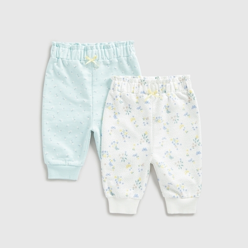 Mothercare Girls Jogger Butterfly-Pack Of 2-Blue