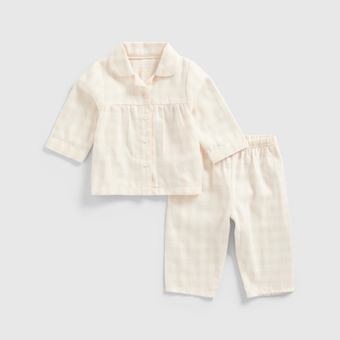 Mothercare Girls Full Sleeve Pyjamas -White
