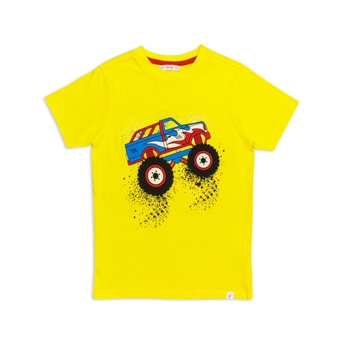 H by hamleys boys game print t-shirt-yellow pack of 1