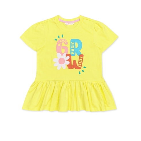 H By Hamleys Girls Play T-Shirt- Yellow Pack Of 1
