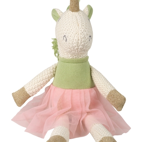 Pluchi Kizzy Unicorn Net Dress Toy Ivory Pink