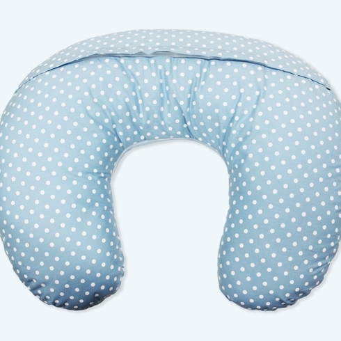 Postpartum donut cushion White dots on pink - CebaBaby