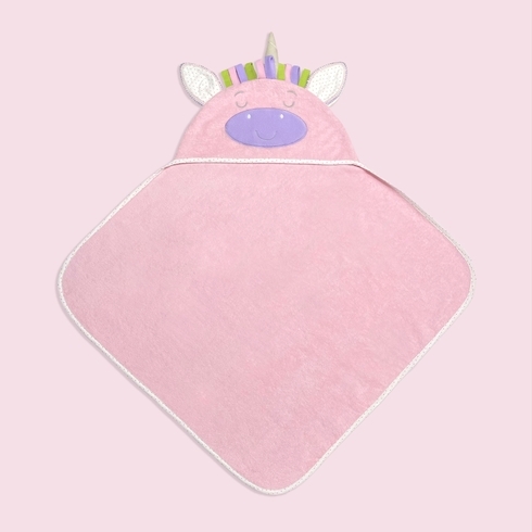 Abracadabra 3D Unicorn Hooded Towel Pink