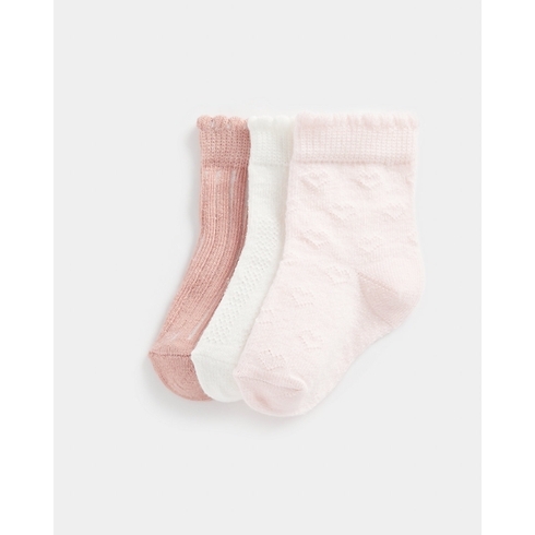 Girls Socks -Pack of 3-Multicolor