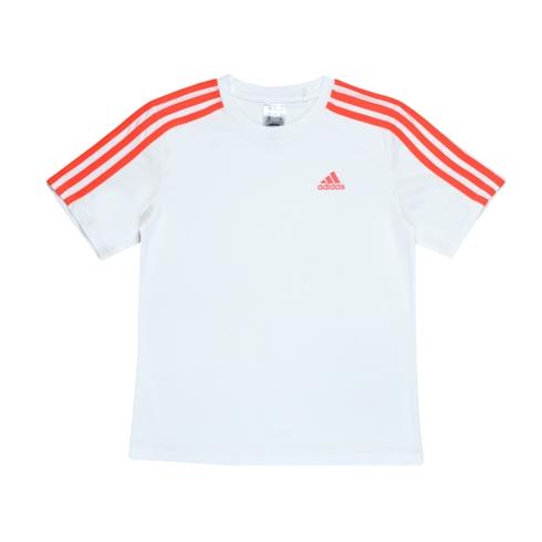 Adidas Kids Boys Polyester T-Shirts-White