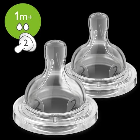 Avent Classic 2 Holes Silicone Teat 
