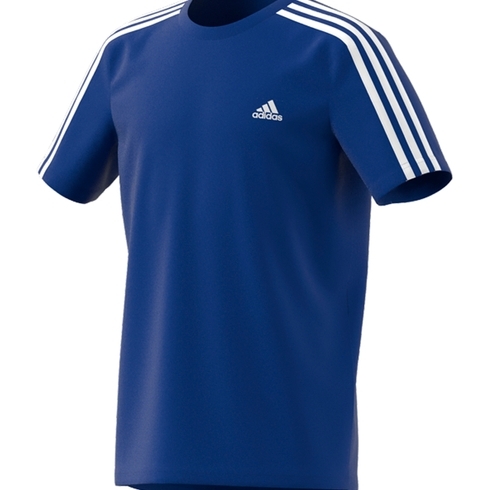 Adidas Boys  3Stripes  T-Shirts-Blue