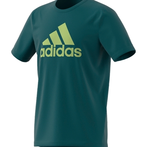 Adidas Boys  D2M Big Logo T-Shirts-Teal