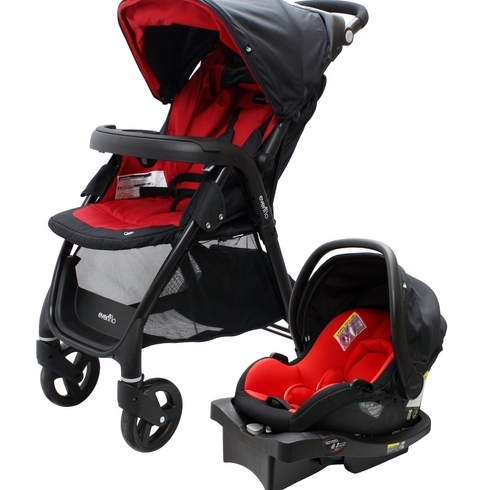 Evenflo fervo 3 in 1 travel system red