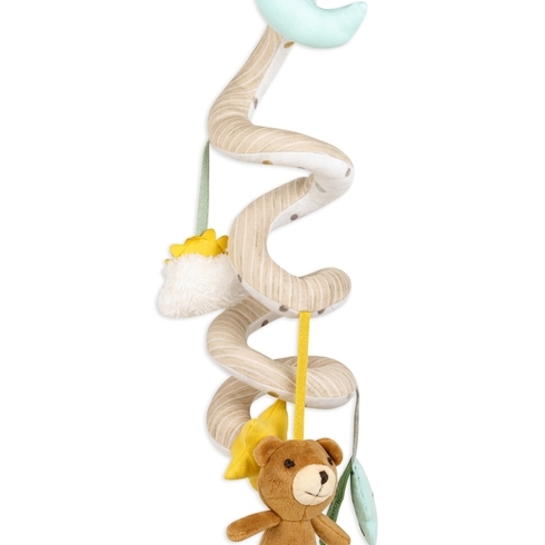Cocoa Bear Spiral Cot Toy Brown