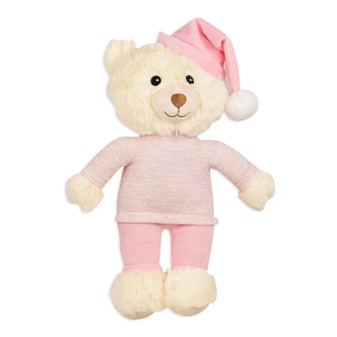 Bed Time Cuddly Bear Pink