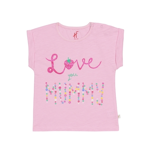 H By Hamleys Girls Short Sleeves T-Shirt -Pink